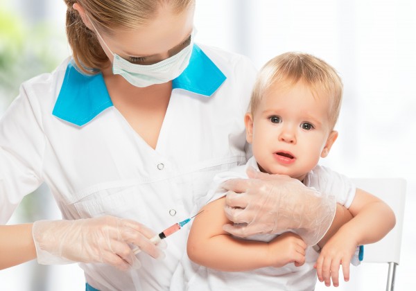 Doctor Does Injection Child Vaccination Baby