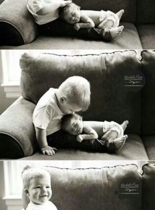 Ensaio fotográfico de irmãos