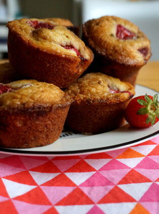Cozinha com os pequenos – Muffin de Morango