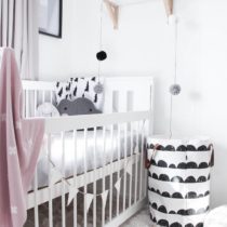 Decoração Black & White para o quarto do bebê
