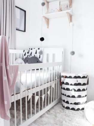 Decoração Black & White para o quarto do bebê