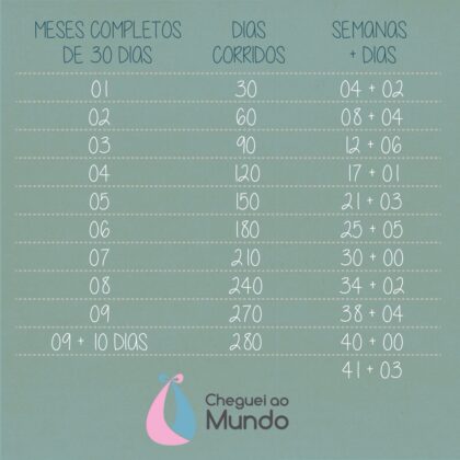 Como contar o tempo da gravidez em semanas?