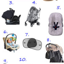 11 acessórios importantes para passear no carrinho e bebê conforto
