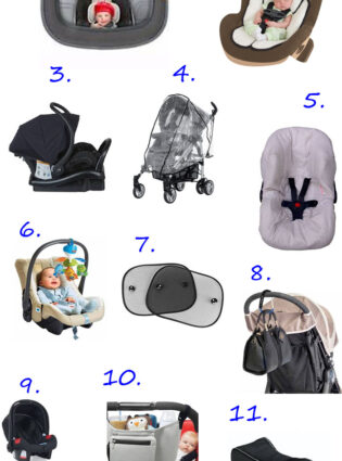 11 acessórios importantes para passear no carrinho e bebê conforto