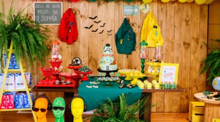 Festa de aniversário com tema Detetives do Prédio Azul