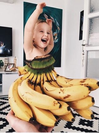 Fotos divertidas de “vestidos” com frutas e verduras