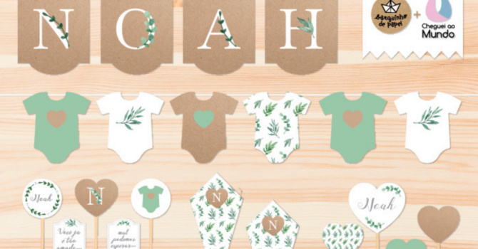 NOVIDADE! Chá de Bebê Barquinho de Papel & Cheguei ao Mundo