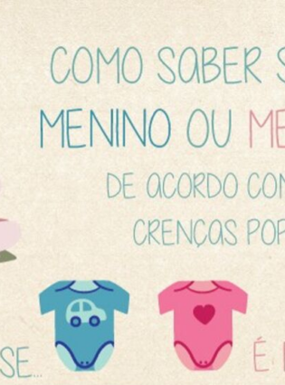 Crenças Populares: Como saber se é menino ou menina?