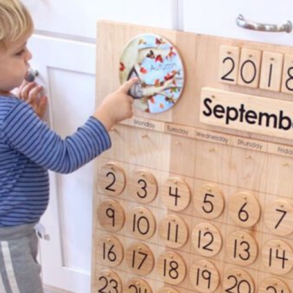Calendário e Mural de Rotina para as crianças