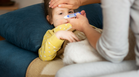 Sintomas da Influenza A em crianças pequenas