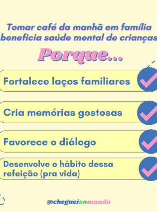 Os benefícios de tomar café da manhã em família para a saúde mental das crianças