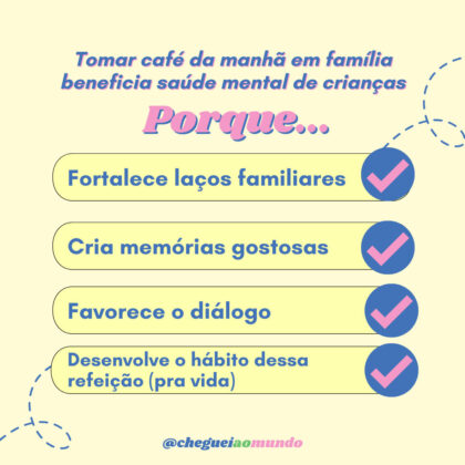 Os benefícios de tomar café da manhã em família para a saúde mental das crianças