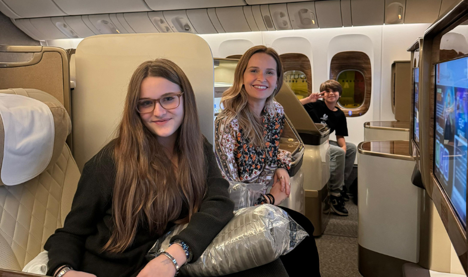 Viagem com crianças pela Emirates pra Dubai