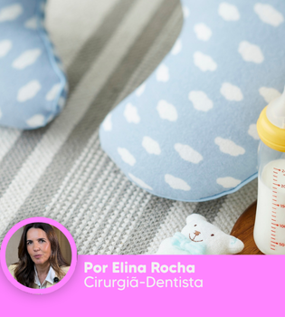 Limpar a boca do bebê antes de dormir é cuidado