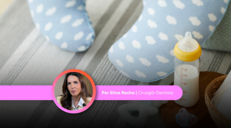 Limpar a boca do bebê antes de dormir é cuidado