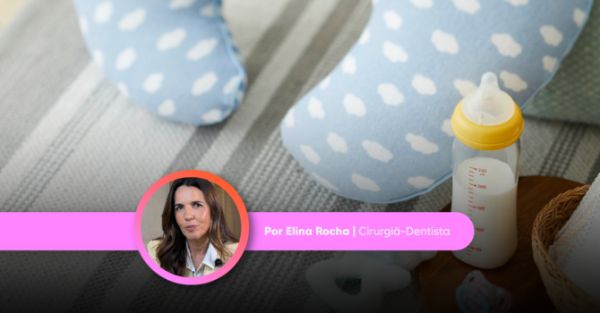 Limpar a boca do bebê antes de dormir é cuidado